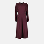 드레스 Robe midi Dolman Victoria Beckham 빨간색 Femme