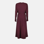 드레스 Robe midi Dolman Victoria Beckham 빨간색 Femme