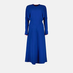 Kleider Robe midi Dolman Victoria Beckham Blau Femme