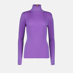Prendas de punto Pull col roulé en laine Victoria Beckham Púrpura Femme