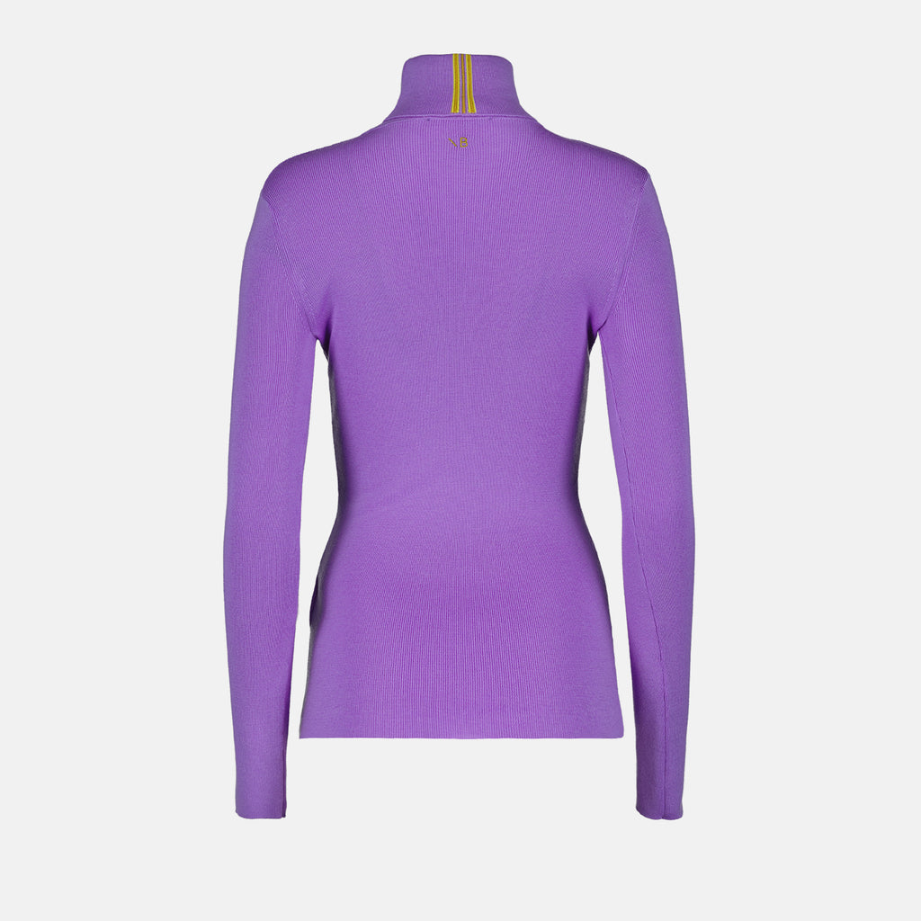 Prendas de punto Pull col roulé en laine Victoria Beckham Púrpura Femme