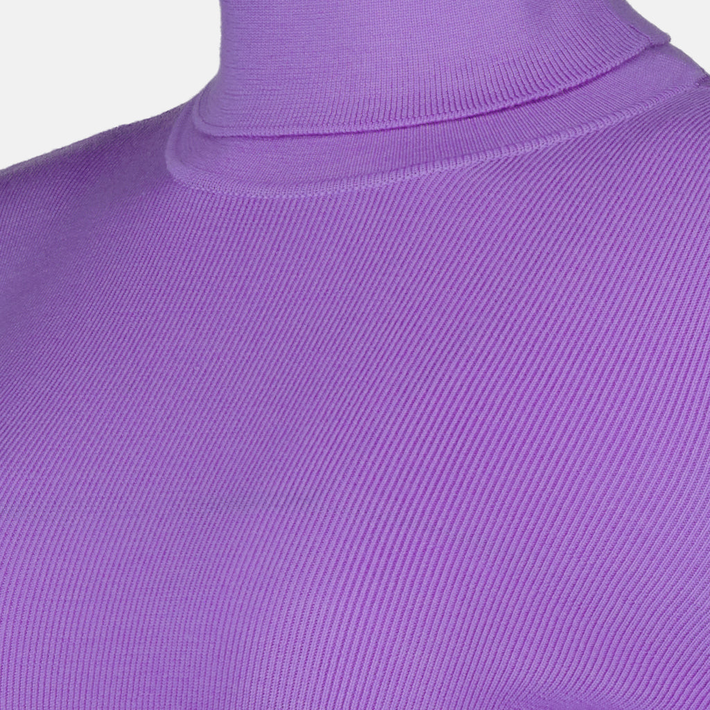 Prendas de punto Pull col roulé en laine Victoria Beckham Púrpura Femme