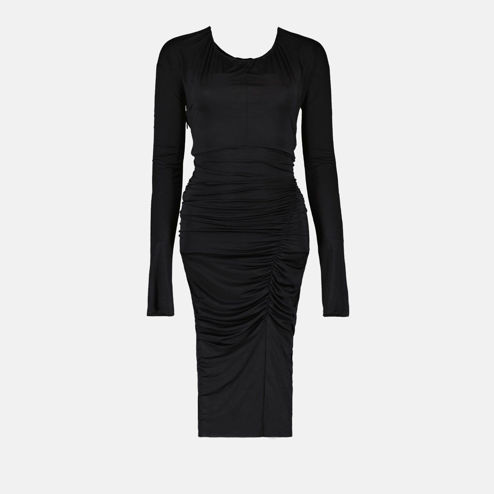 Abiti Robe longue rûchée Victoria Beckham Nero Femme