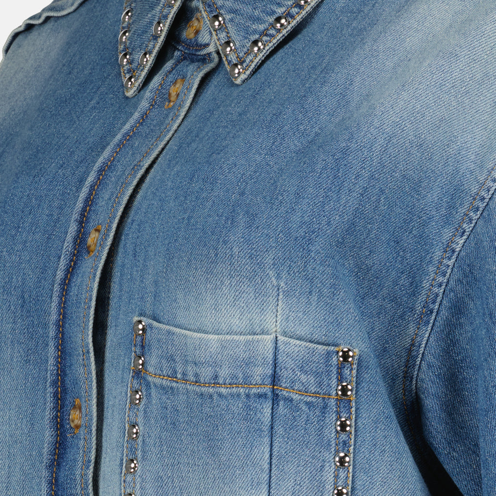 Camisas Chemise en denim Victoria Beckham Azul Femme