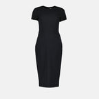 Kleider Robe longue zippée Victoria Beckham Schwarz Femme