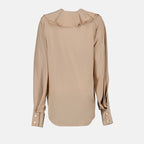 Tops Blouse Romantique Victoria Beckham Beige Femme