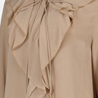 Tops Blouse Romantique Victoria Beckham Beige Femme