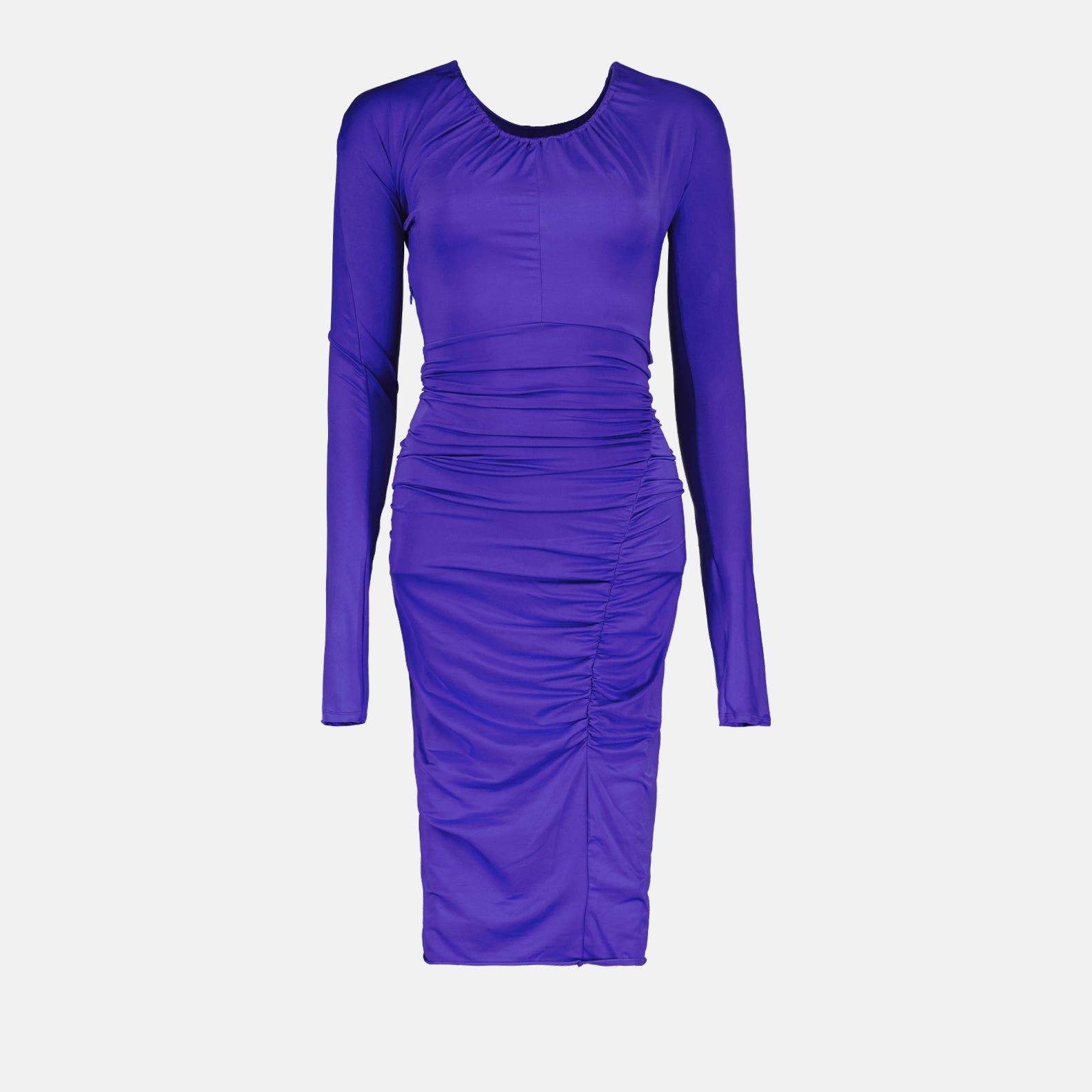 Abiti Robe longue rûchée Victoria Beckham Blu Femme