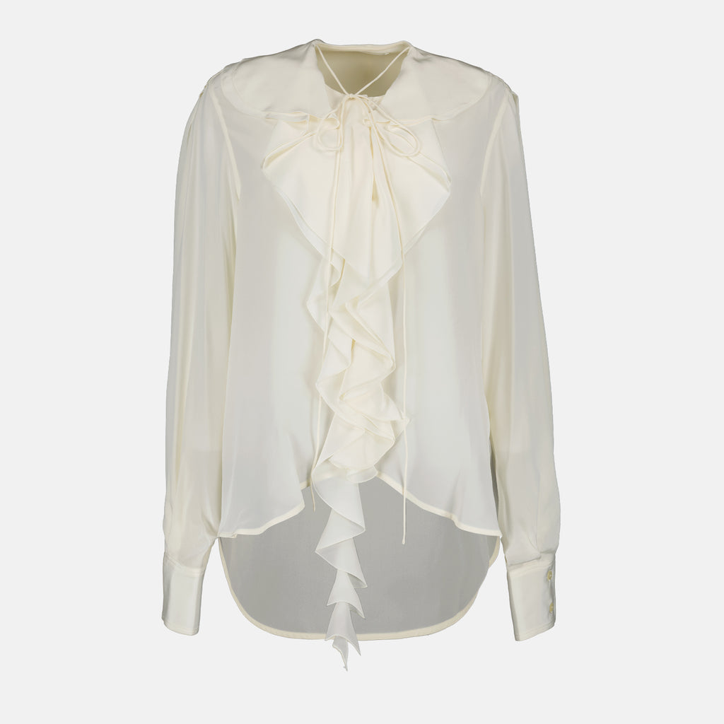 Tops Blouse Romantique Victoria Beckham Beige Femme