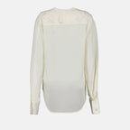 Tops Blouse Romantique Victoria Beckham Beige Femme