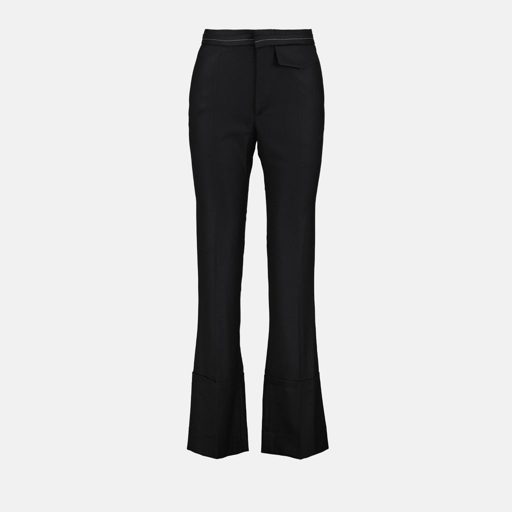 Pantalones Pantalon évasé Victoria Beckham Negro Femme