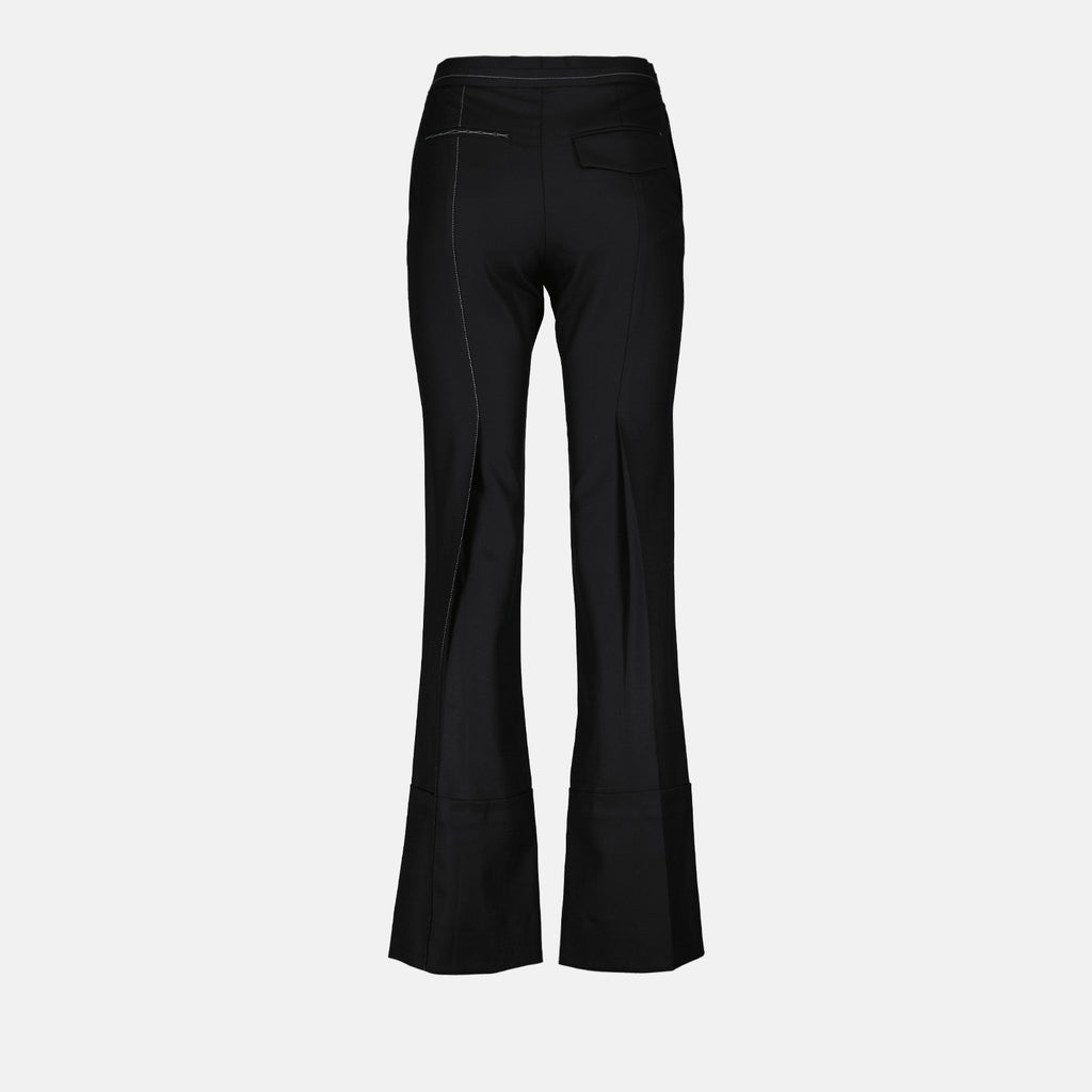 Pantalones Pantalon évasé Victoria Beckham Negro Femme