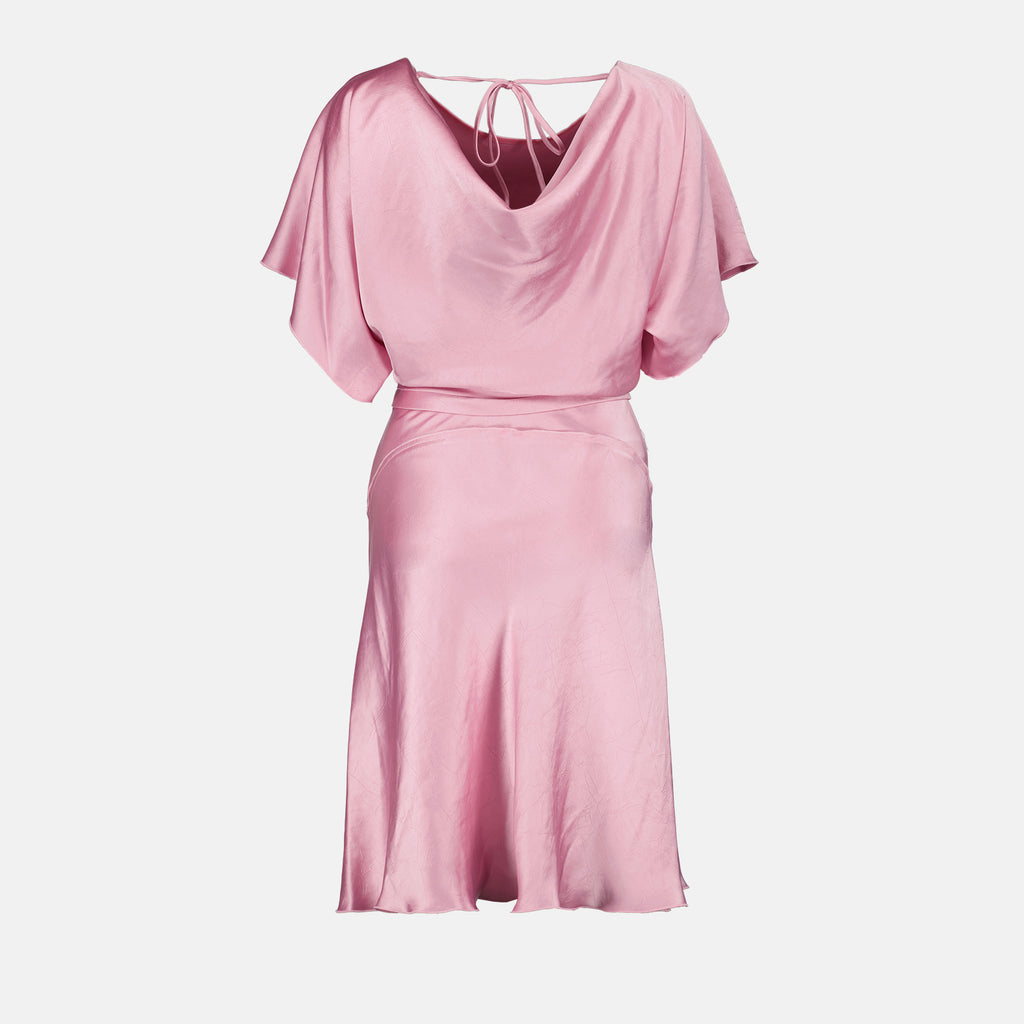 Vestidos Robe drapée Victoria Beckham Rosa Femme