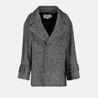 Manteaux Manteau en laine Victoria Beckham Noir Femme