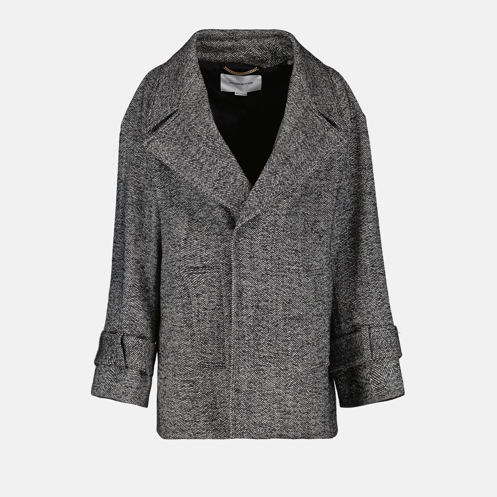 Manteaux Manteau en laine Victoria Beckham Noir Femme