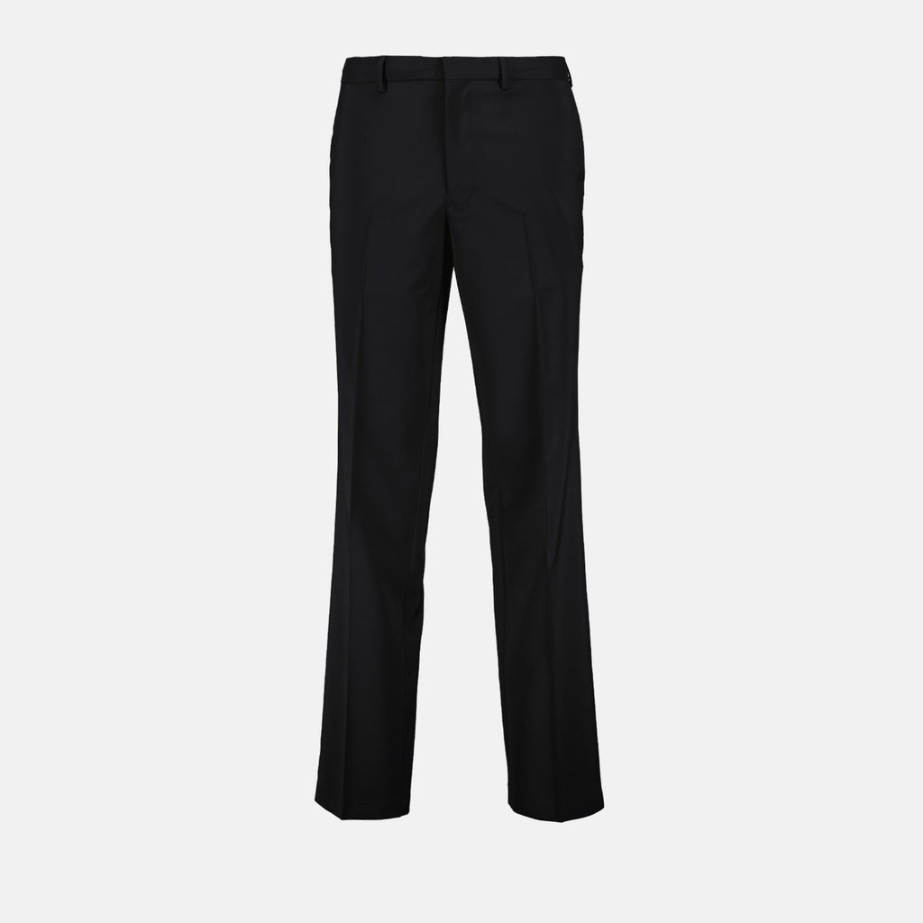 Pants Mohair Wool Pants Prada Black Man