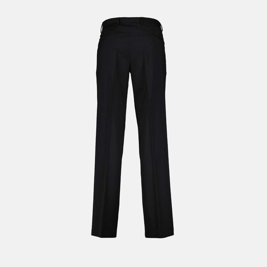 Pants Mohair Wool Pants Prada Black Man