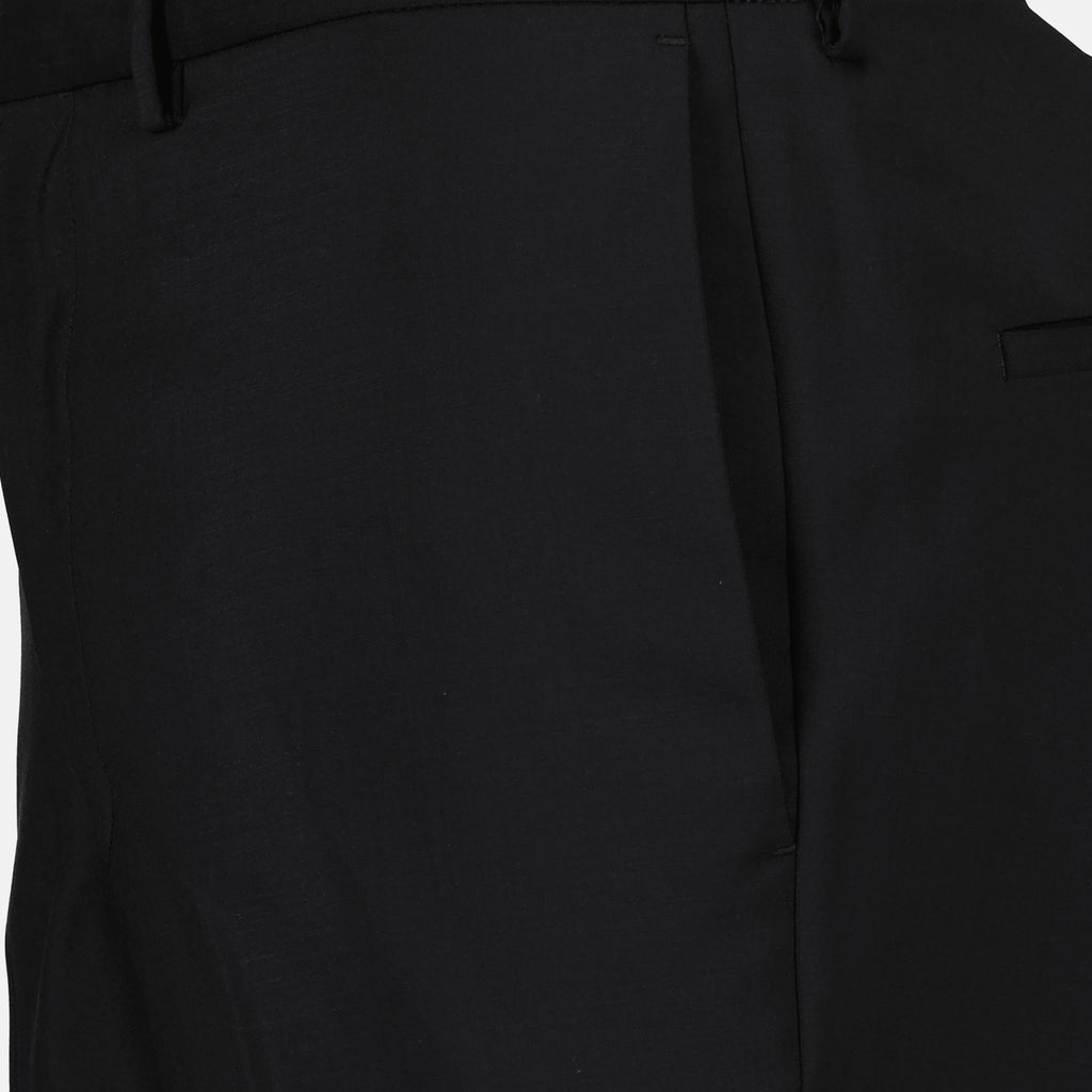 Pants Mohair Wool Pants Prada Black Man