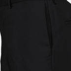 Pants Mohair Wool Pants Prada Black Man