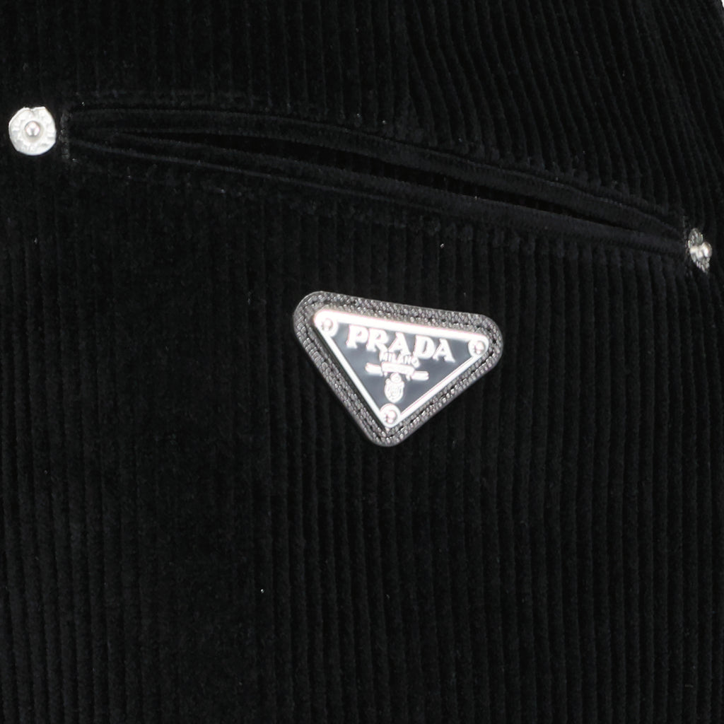 Hosen Pantalon en velours côtelé Prada Schwarz Homme
