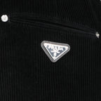 Hosen Pantalon en velours côtelé Prada Schwarz Homme