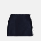 Jupes Jupe mini Prada Bleu foncé Femme