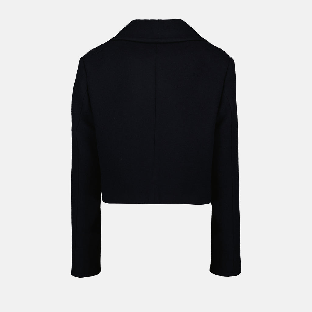 Jacken Veste en laine Prada Dunkelblau Femme