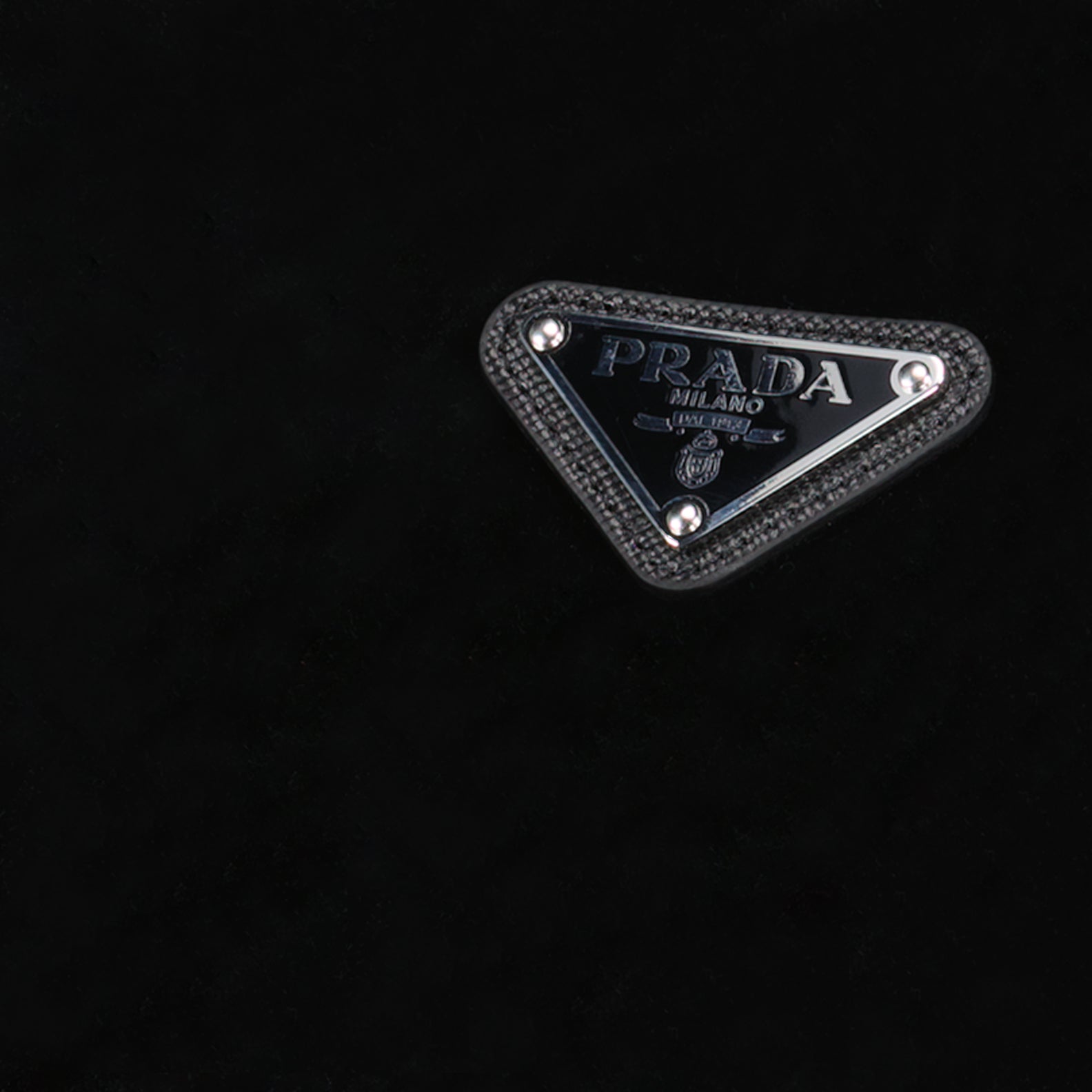 Manteaux Doudoune en velours Prada Noir Homme