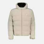 Manteaux Doudoune côtelée Prada Beige Homme
