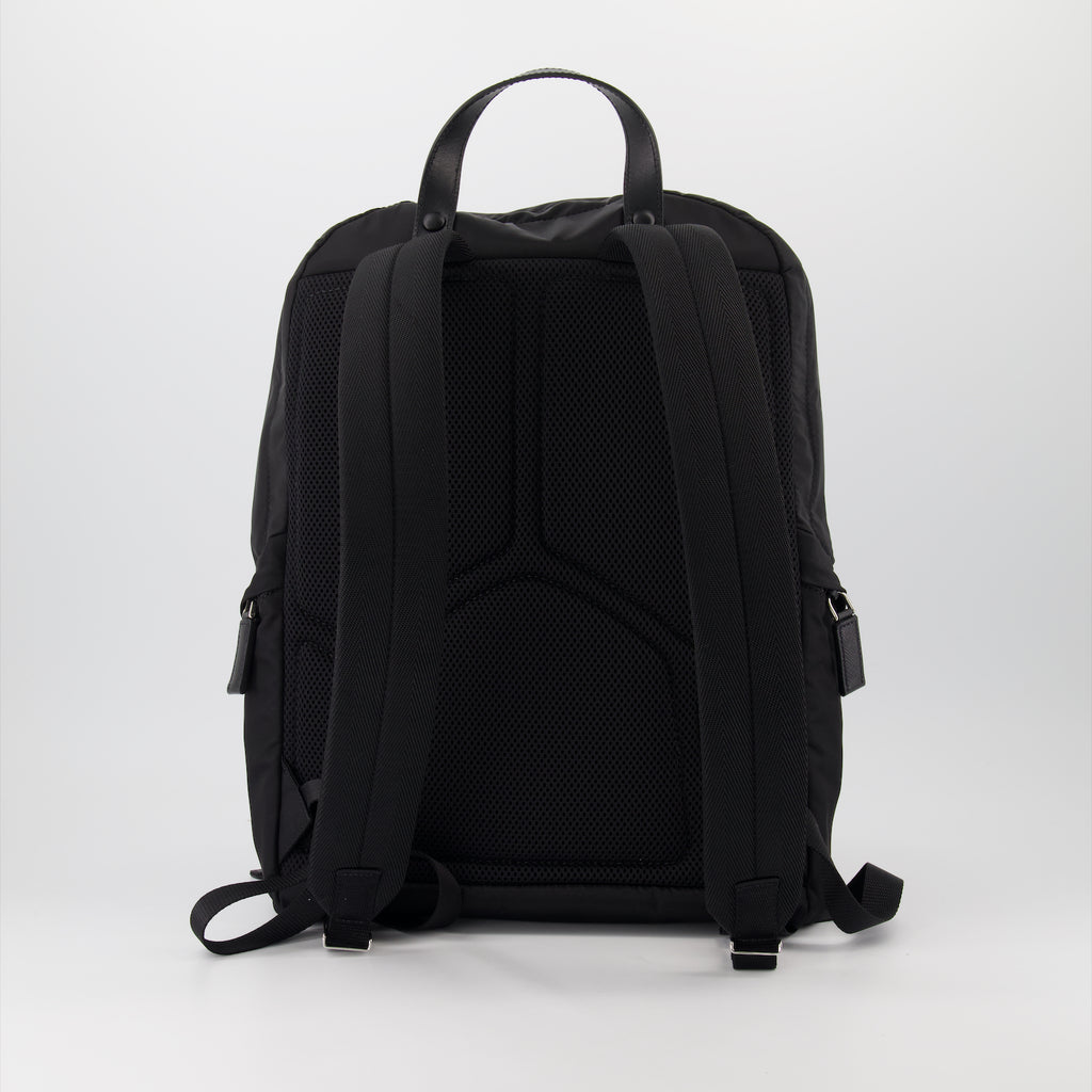 백팩 Sac à dos en Re-Nylon et cuir Prada 검은색 Homme