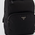 백팩 Sac à dos en Re-Nylon et cuir Prada 검은색 Homme