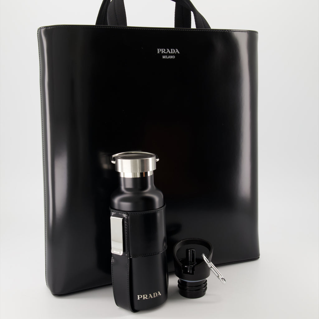 Sacs bandoulière Sac cabas en cuir Prada Noir Homme