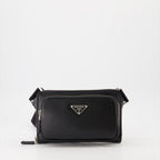 Sacs banane Sac banane en cuir Prada Noir Homme