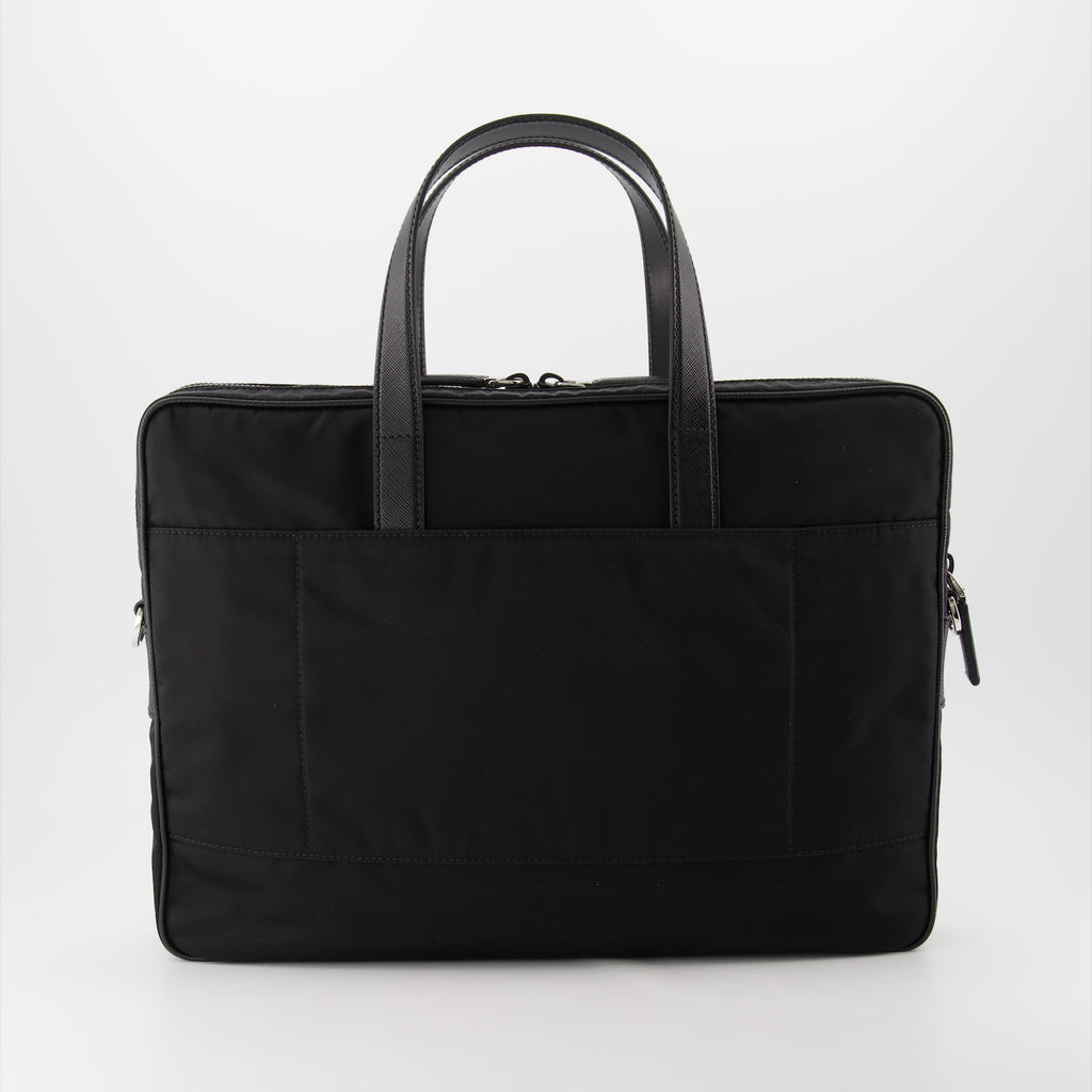 Bolsas de deporte y viaje Porte-documents en Re-Nylon Prada Negro Homme