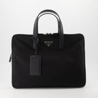 Bolsas de deporte y viaje Porte-documents en Re-Nylon Prada Negro Homme