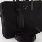 Bolsas de deporte y viaje Porte-documents en Re-Nylon Prada Negro Homme