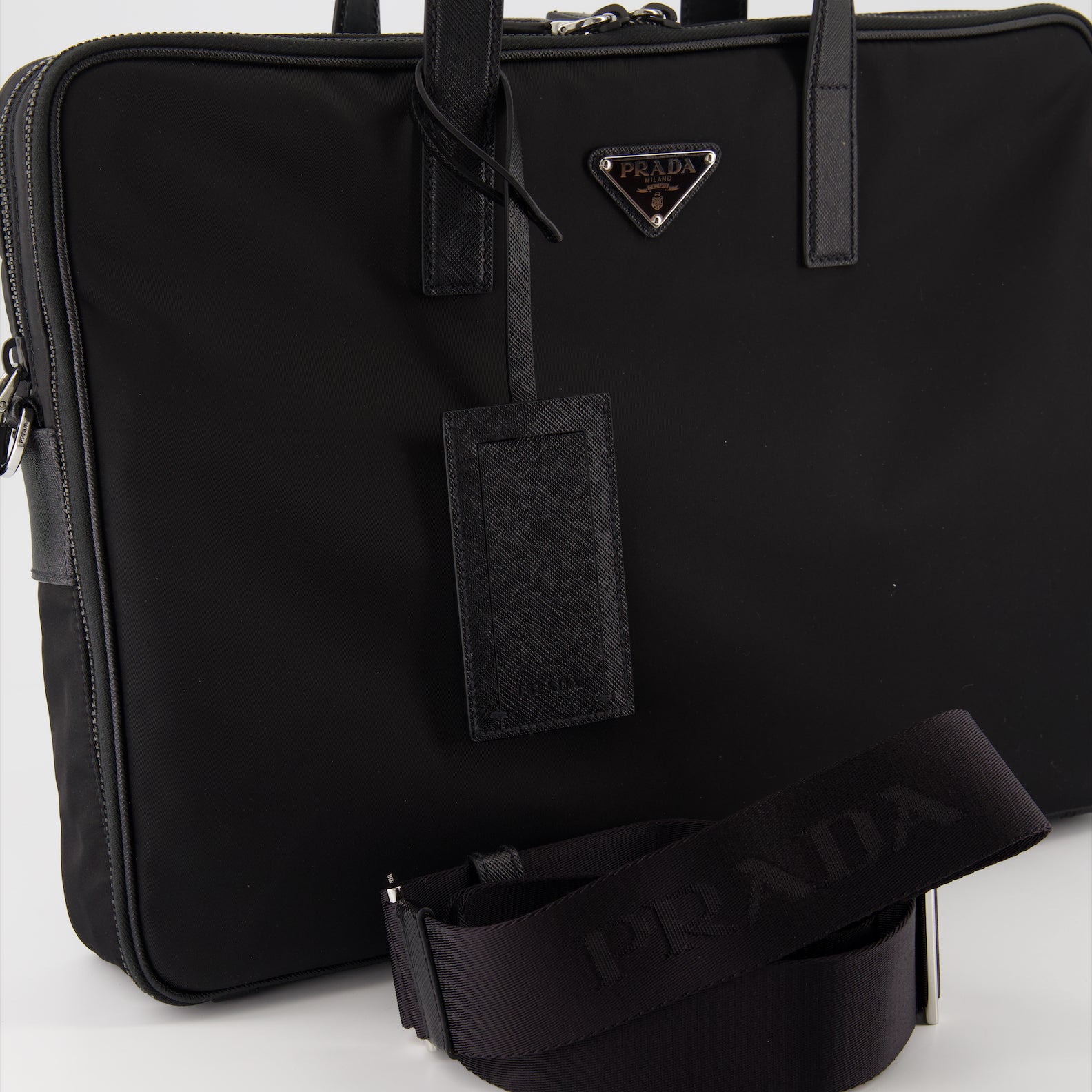 Sports and travel bags Re-Nylon Briefcase Prada Black Man