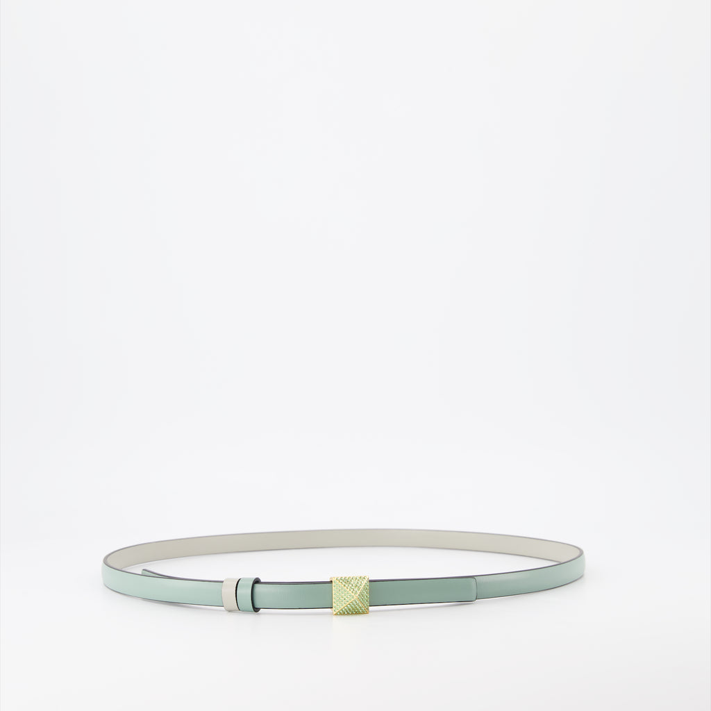 Cintos Ceinture réversible One Stud Valentino Garavani Azul Femme