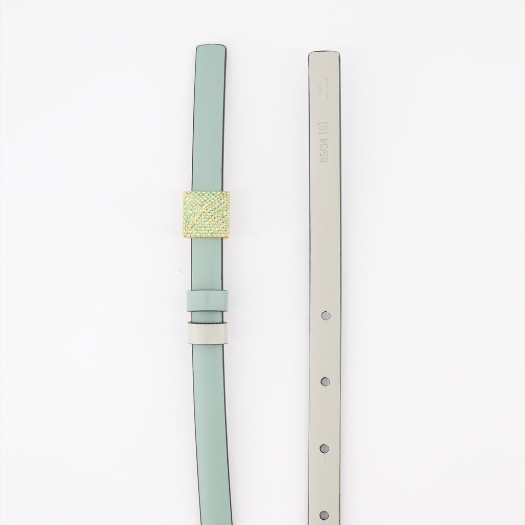 Cintos Ceinture réversible One Stud Valentino Garavani Azul Femme