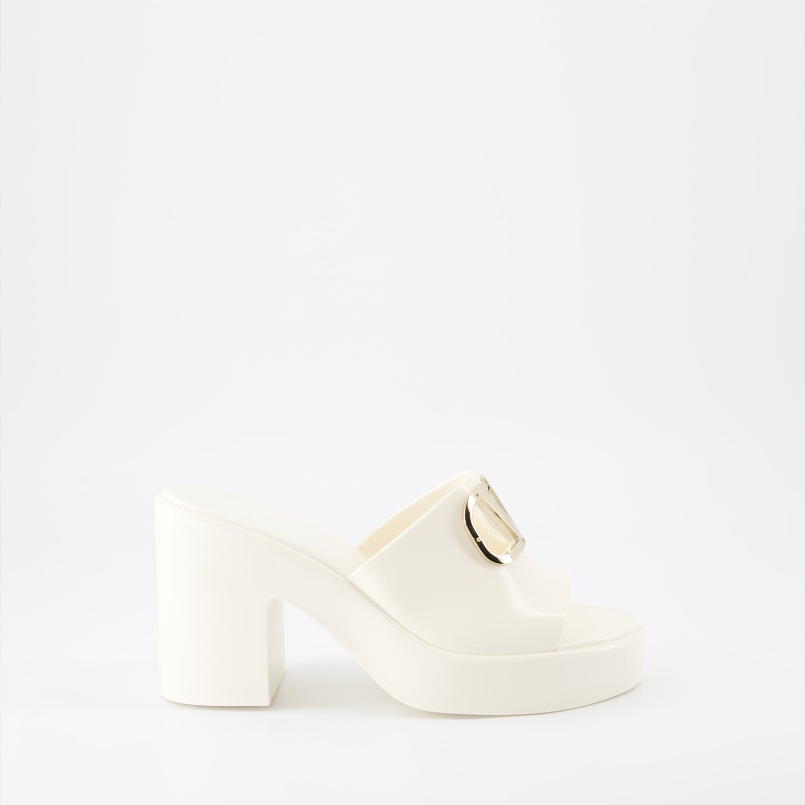 Zapatos abiertos Mules VLogo Valentino Garavani Blanco Femme