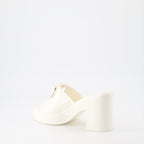Offene schuhe Mules VLogo Valentino Garavani Weiß Femme