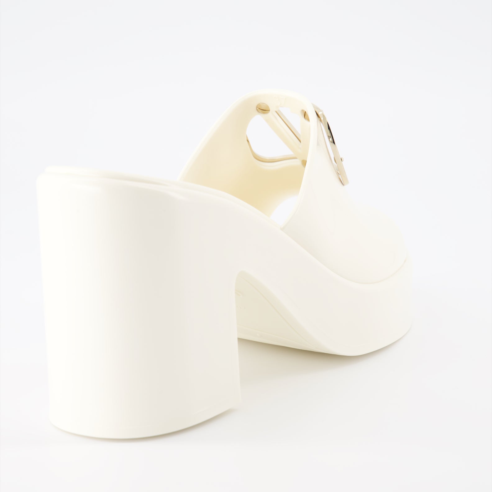 Zapatos abiertos Mules VLogo Valentino Garavani Blanco Femme