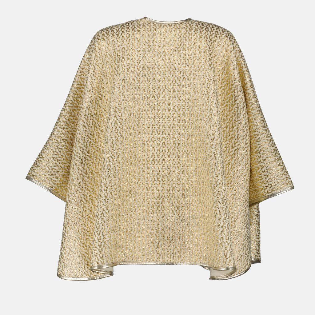 Vestes Poncho Optical Valentino Garavani Doré Femme