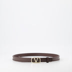 Cintos Ceinture VLogo Valentino Garavani Marrom Femme