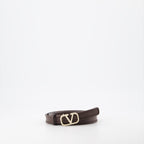 Cintos Ceinture VLogo Valentino Garavani Marrom Femme