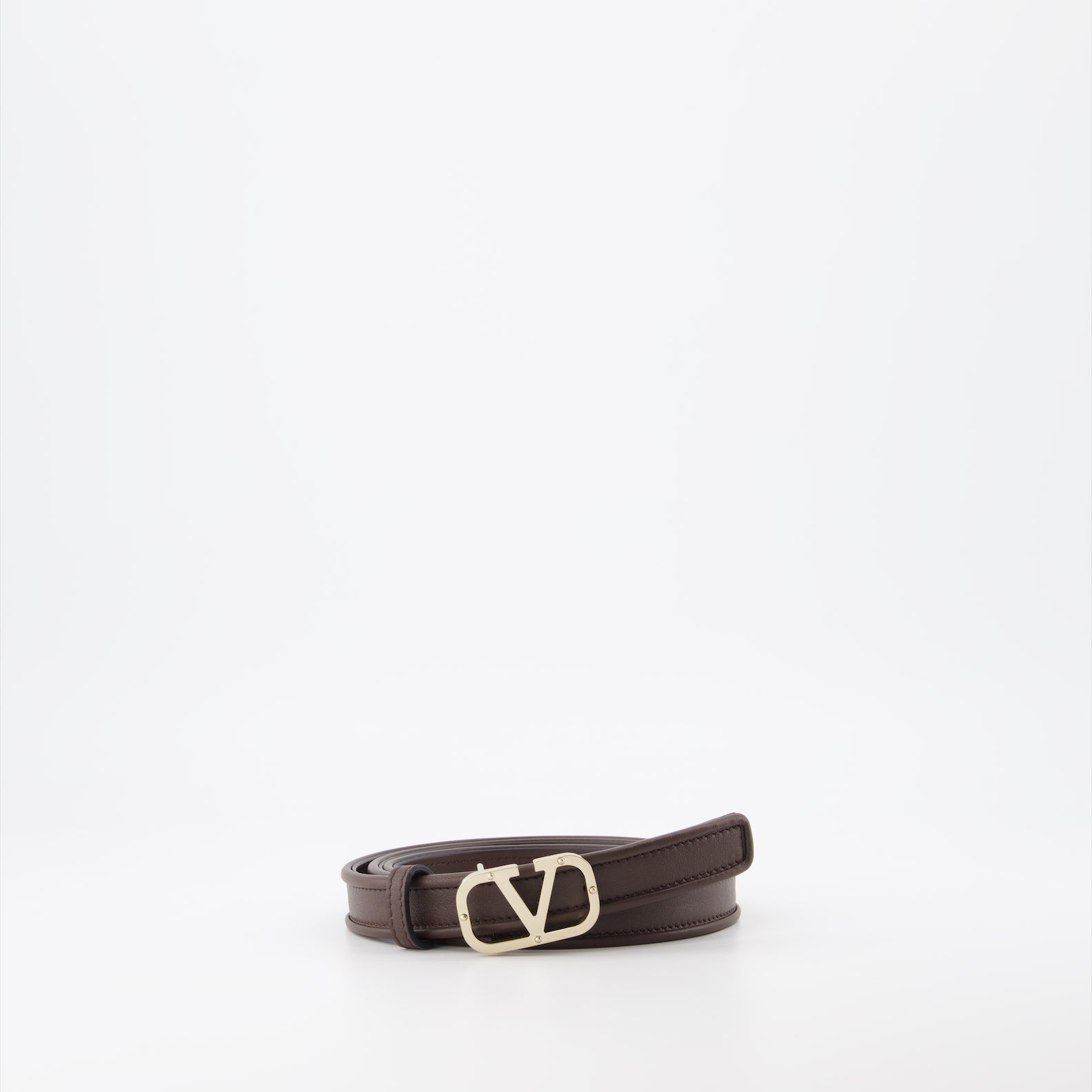 Cintos Ceinture VLogo Valentino Garavani Marrom Femme