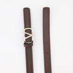 Cintos Ceinture VLogo Valentino Garavani Marrom Femme