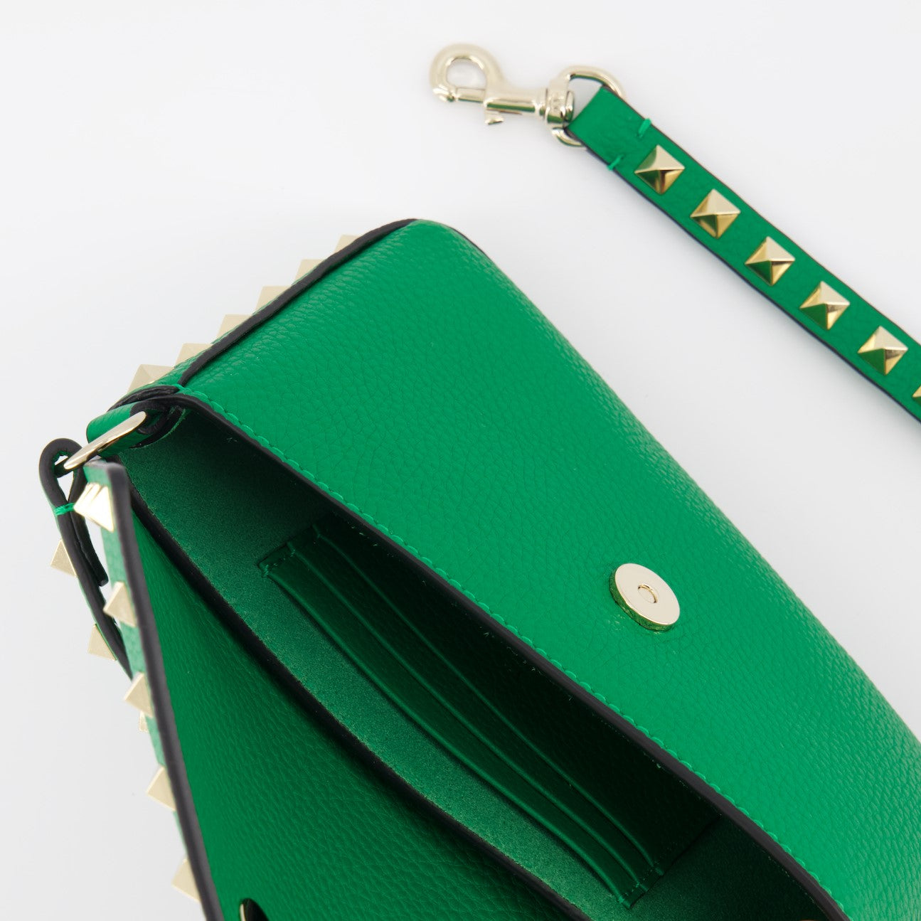 Bolsitas Pochette Rockstud Valentino Garavani Verde Femme