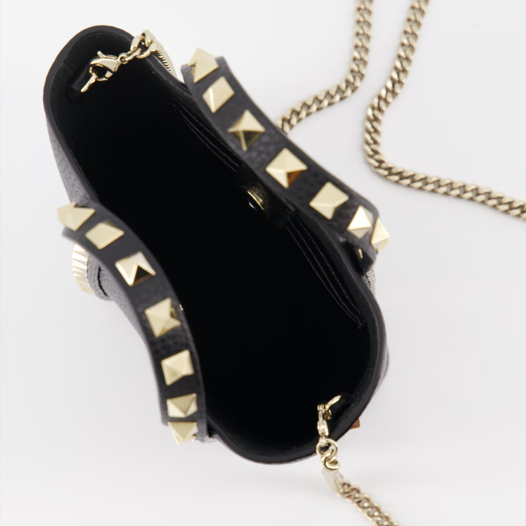 Bolsas bucket Sac Rockstud Valentino Garavani Preto Femme