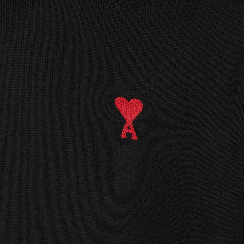Maille Pull Ami de Coeur Ami PARIS Noir Homme